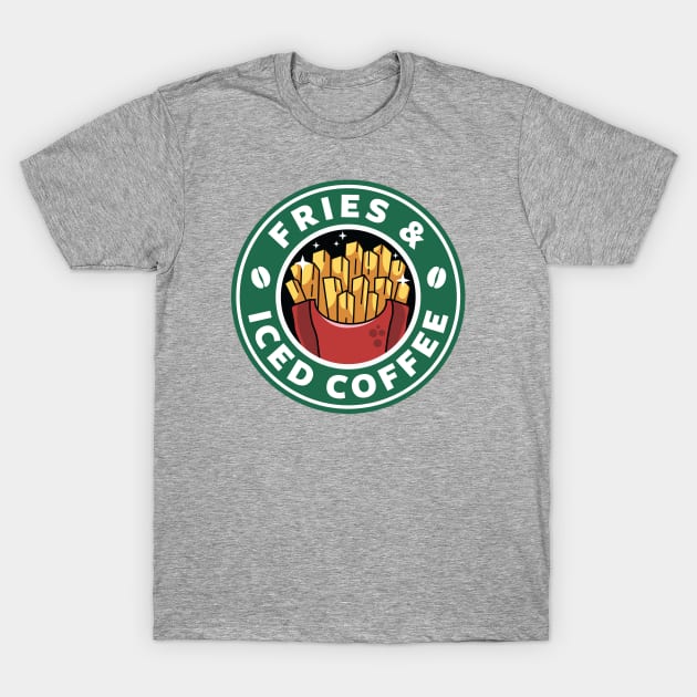 Fries and Iced Coffee T-Shirt by spacedowl